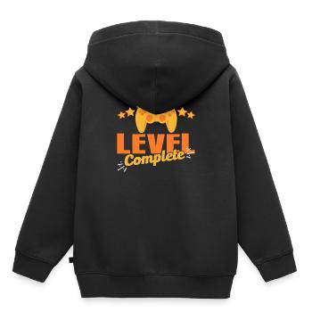 Gaming - Sweat Premium à capuche enfant bio - noir - Dos - AI Model Kid Male (0cm)