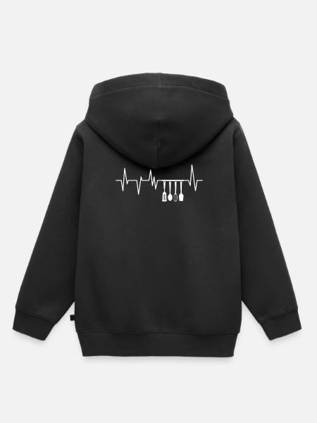 Chef cuisinier cuisinier - Sweat Premium à capuche enfant bio - noir