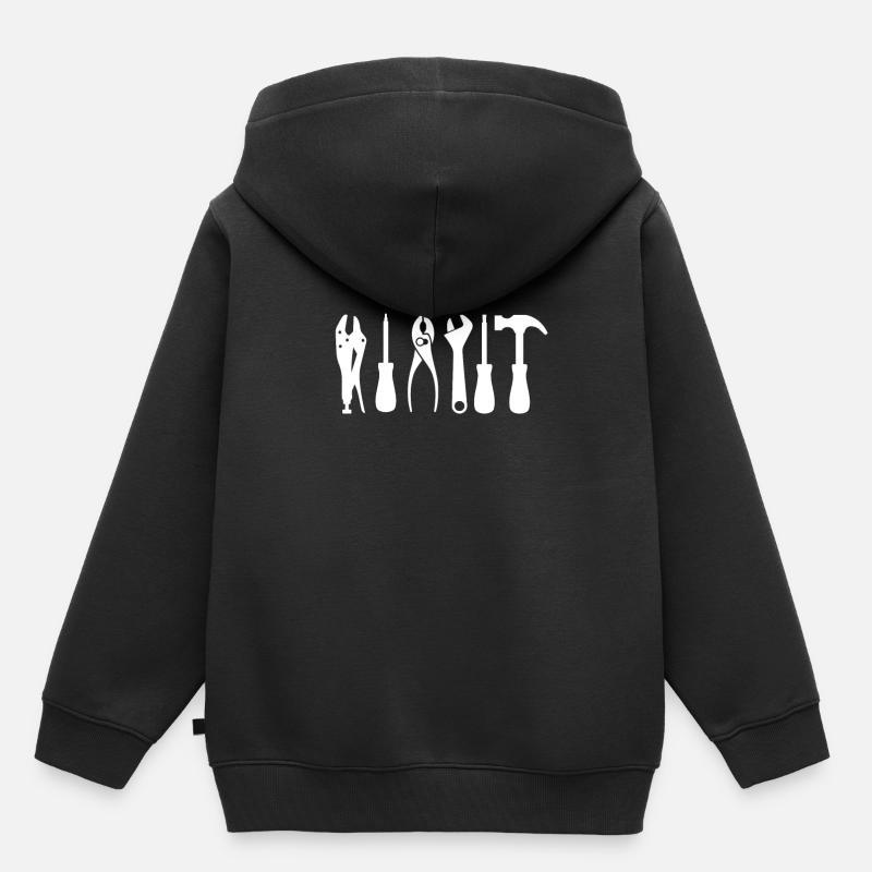 Handwerker - Kinder Premium Organic Hoodie - Schwarz