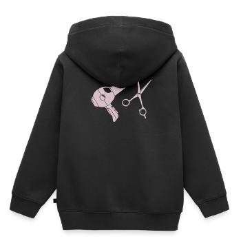 hair stylist - Kids Premium Organic Hoodie - black - Back - AI Model Kid Male (0cm)