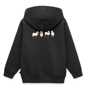 Landwirt - Kinder Premium Organic Hoodie - Schwarz - Hinten - AI Model Kid Male (0cm)