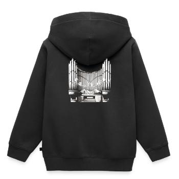 organe - Sweat Premium à capuche enfant bio - noir - Dos - AI Model Kid Male (0cm)