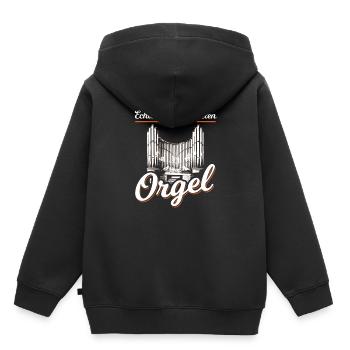 Joueur d'orgue orgue musicien joueur d'orgue - Sweat Premium à capuche enfant bio - noir - Dos - AI Model Kid Male (0cm)