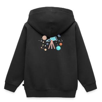 Astronomie - Kinder Premium Organic Hoodie - Schwarz - Hinten - AI Model Kid Male (0cm)