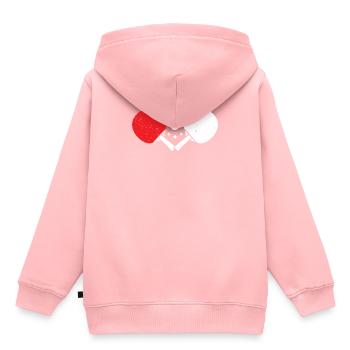 tennis de table - Sweat Premium à capuche enfant bio - rose - Dos - AI Model Kid Female (0cm)