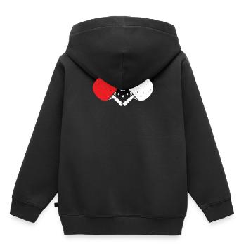 tennis de table - Sweat Premium à capuche enfant bio - noir - Dos - AI Model Kid Male (0cm)