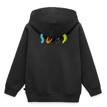 biologiste - Sweat Premium à capuche enfant bio - noir - Dos - AI Model Kid Male (0cm)