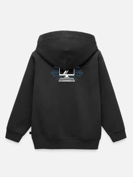 Computer - Kinder Premium Organic Hoodie - Schwarz