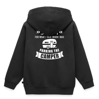 Caravane - Sweat Premium à capuche enfant bio - noir - Dos - AI Model Kid Male (0cm)