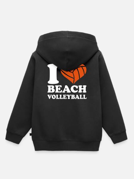 Beachvolleyball - Kinder Premium Organic Hoodie - Schwarz