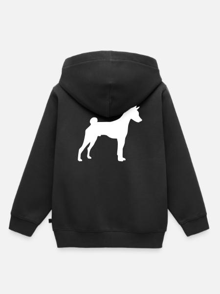 Basenji - Kinder Premium Organic Hoodie - Schwarz