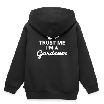Gärtner - Kinder Premium Organic Hoodie - Schwarz - Hinten - AI Model Kid Male (0cm)
