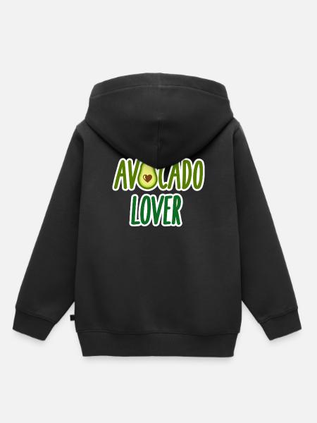 Avocado - Kinder Premium Organic Hoodie - Schwarz