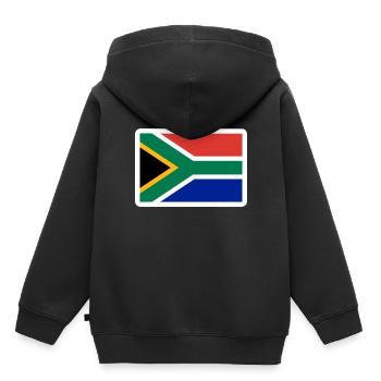 Südafrika - Kinder Premium Organic Hoodie - Schwarz - Hinten - AI Model Kid Male (0cm)