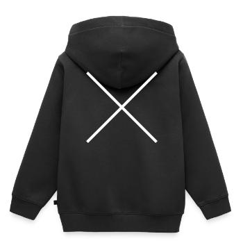 Croix - Sweat Premium à capuche enfant bio - noir - Dos - AI Model Kid Male (0cm)