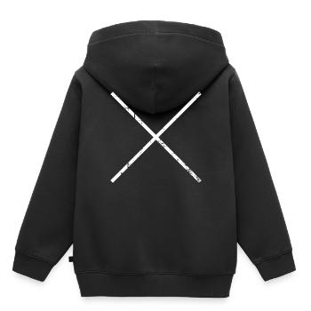 Croix - Sweat Premium à capuche enfant bio - noir - Dos - AI Model Kid Male (0cm)