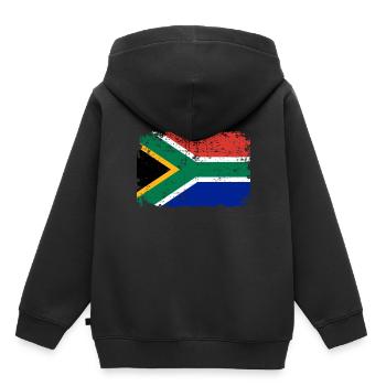 Afrique du Sud - Sweat Premium à capuche enfant bio - noir - Dos - AI Model Kid Male (0cm)