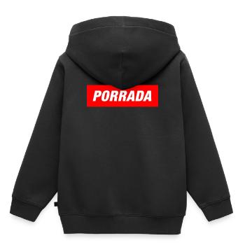 Sayori Apparel BJJ Jiu Jitsu MMA Judo Porrada - Kinder Premium Organic Hoodie - Schwarz - Hinten - AI Model Kid Male (0cm)