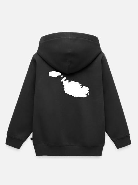Malta - Kinder Premium Organic Hoodie - Schwarz