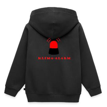 Klima Alarm - No Planet B - Kinder Premium Organic Hoodie - Schwarz - Hinten - AI Model Kid Male (0cm)