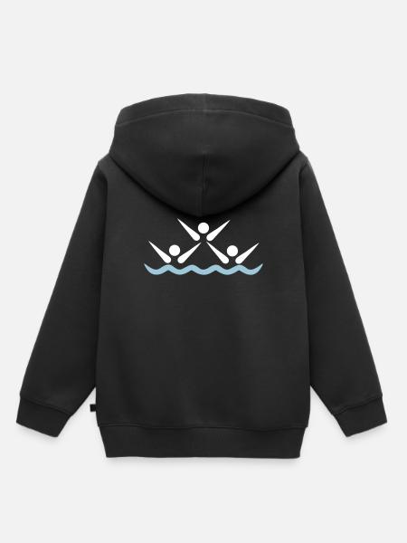 Synchronschwimmen - Kinder Premium Organic Hoodie - Schwarz