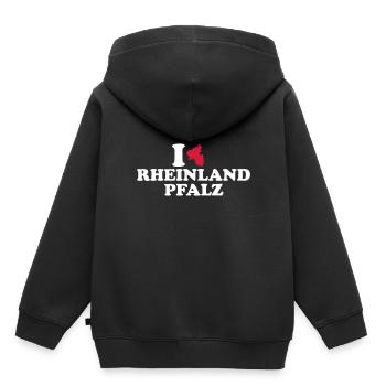 Rhénanie-Palatinat - Sweat Premium à capuche enfant bio - noir - Dos - AI Model Kid Male (0cm)