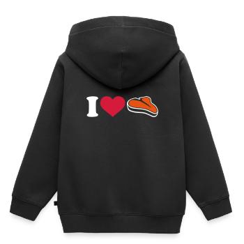 Steak - Kinder Premium Organic Hoodie - Schwarz - Hinten - AI Model Kid Male (0cm)