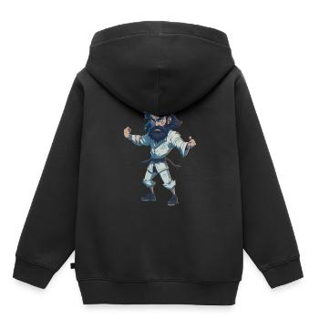Jew Jitsu Hilarious Jiu Jitsu Pun Martial Arts - Kinder Premium Organic Hoodie - Schwarz - Hinten - AI Model Kid Male (0cm)