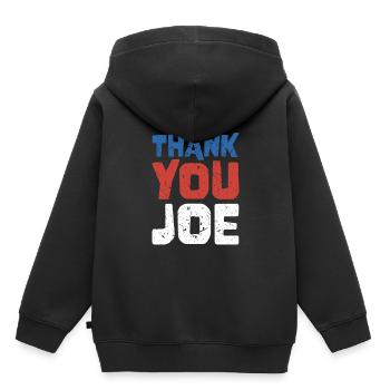 Vielen Dank, Joe - Wähler der Patriotischen Demokraten - Kinder Premium Organic Hoodie - Schwarz - Hinten - AI Model Kid Male (0cm)
