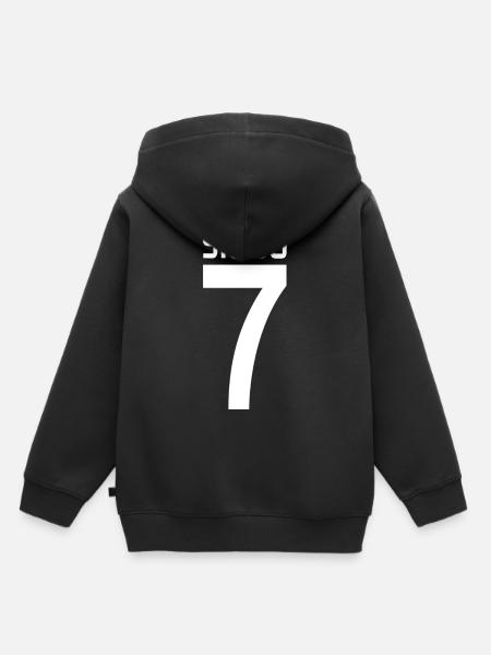Siuuu - Kinder Premium Organic Hoodie - Schwarz