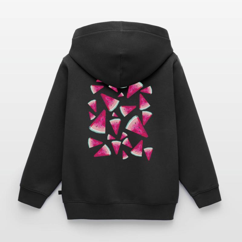 Pastèque Pastèque Pattern Sweat Premium à capuche enfant bio