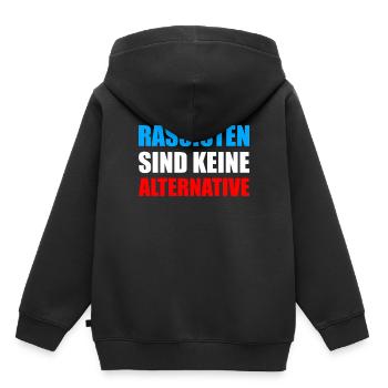 Rassisten sind keine Alternative Wahlen AFD - Kinder Premium Organic Hoodie - Schwarz - Hinten - AI Model Kid Male (0cm)