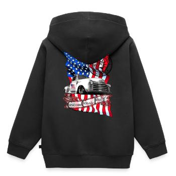 Custom Classic Pickup Truck Baujahr 1950 - Kinder Premium Organic Hoodie - Schwarz - Hinten - AI Model Kid Male (0cm)