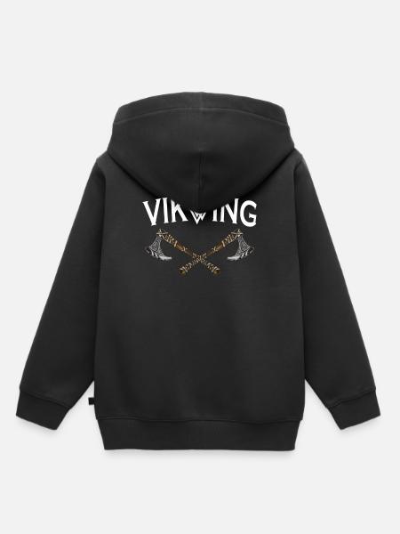 Viking - Kinder Premium Organic Hoodie - Schwarz