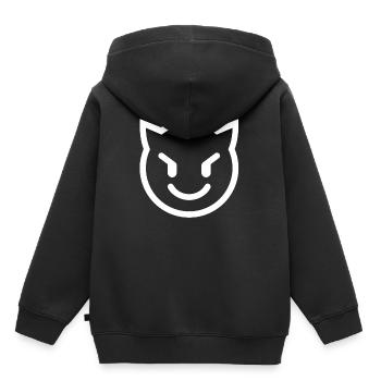 Diables - Sweat Premium à capuche enfant bio - noir - Dos - AI Model Kid Male (0cm)