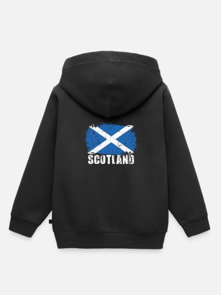 Schottland - Kinder Premium Organic Hoodie - Schwarz