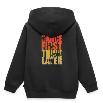 break dance - Sweat Premium à capuche enfant bio - noir - Dos - AI Model Kid Male (0cm)