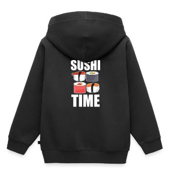Sushi - Kinder Premium Organic Hoodie - Schwarz - Hinten - AI Model Kid Male (0cm)
