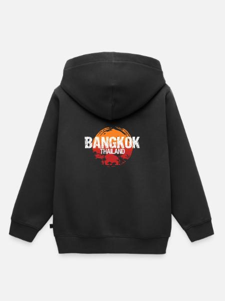 Bangkok - Kinder Premium Organic Hoodie - Schwarz