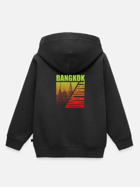 Bangkok - Kinder Premium Organic Hoodie - Schwarz