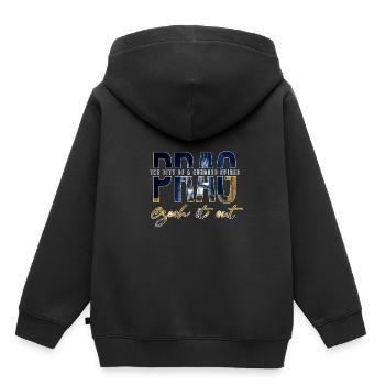 Prague - Sweat Premium à capuche enfant bio - noir - Dos - AI Model Kid Male (0cm)