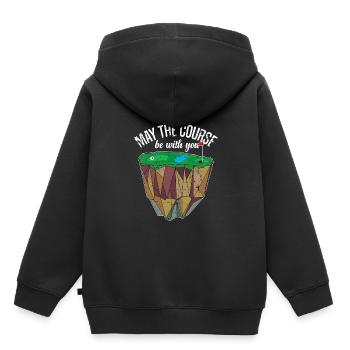 Golf Course Golf Golfball - Kids Premium Organic Hoodie - black - Back - AI Model Kid Male (0cm)