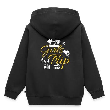 Filles voyage filles voyage équipage filles tournée filles équipage - Sweat Premium à capuche enfant bio - noir - Dos - AI Model Kid Male (0cm)