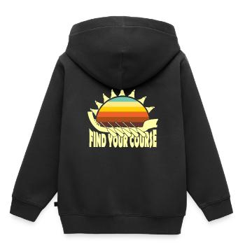 Maori - Sweat Premium à capuche enfant bio - noir - Dos - AI Model Kid Male (0cm)