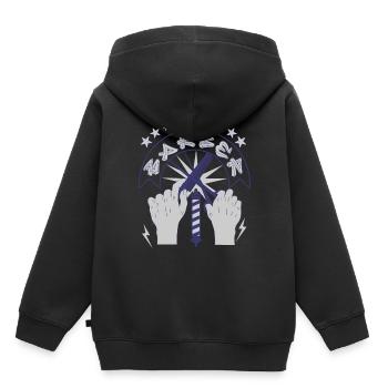 Coiffeur - Sweat Premium à capuche enfant bio - noir - Dos - AI Model Kid Male (0cm)