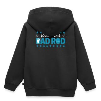 Vater Rute Wortspiel - Kinder Premium Organic Hoodie - Schwarz - Hinten - AI Model Kid Male (0cm)