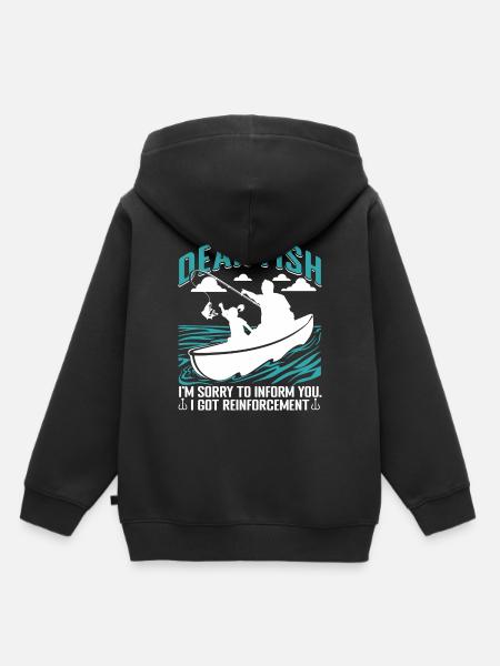 Angelausflug - Kinder Premium Organic Hoodie - Schwarz