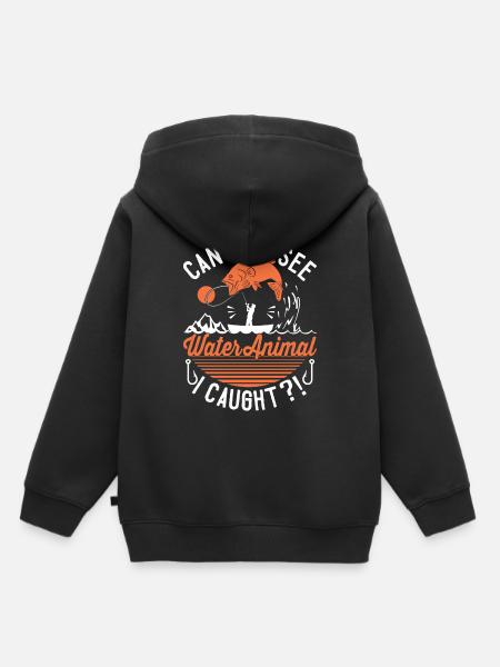 What a Fish - Kinder Premium Organic Hoodie - Schwarz