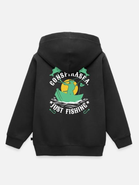 Conspiracy pirat - Kinder Premium Organic Hoodie - Schwarz