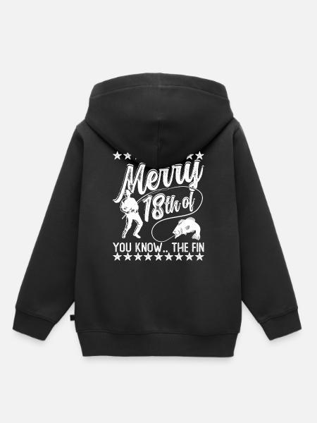 Joe Biden Fischen - Kinder Premium Organic Hoodie - Schwarz